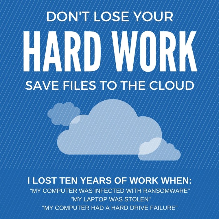 Don't lose your hard work