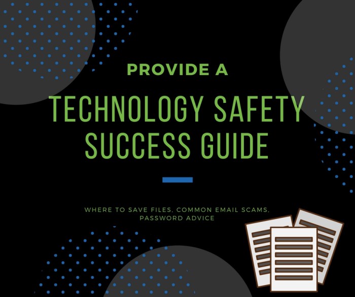 Provide a technology safety success guide