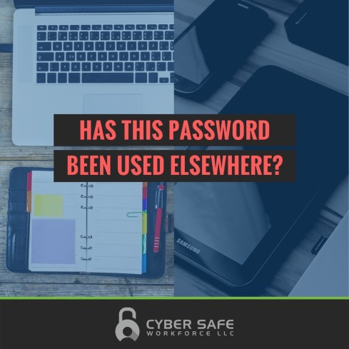 Has a password been used elsewhere?