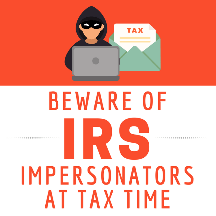 Beware of IRS impersonators at tax time