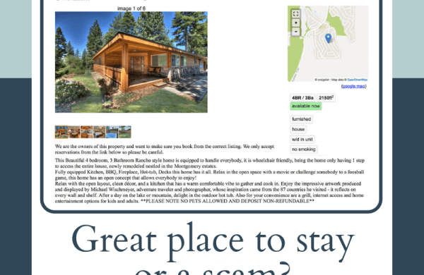 Great place to stay or a scam?