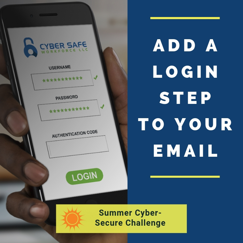 Add a login step to your email