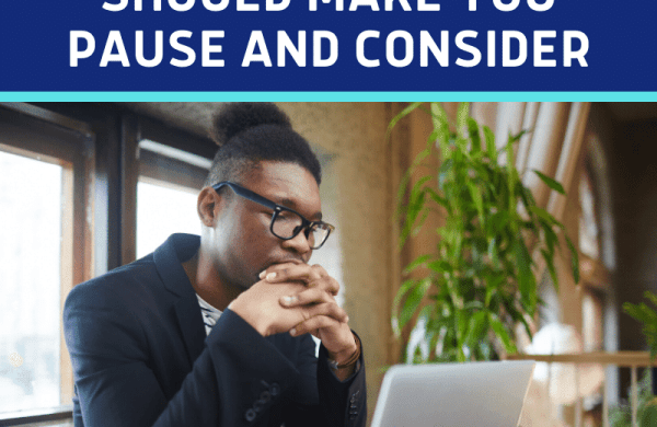 Unexpected messages should make you pause and consider