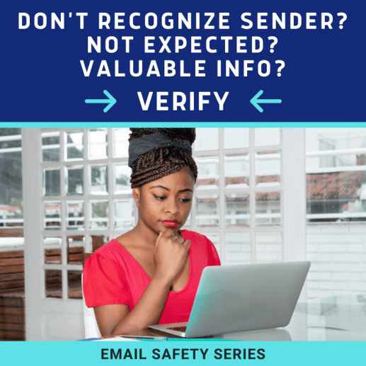 Email safety reminders